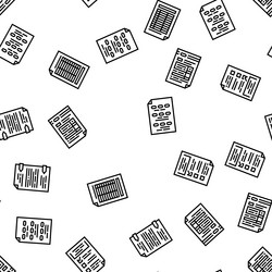 list check document tick seamless pattern vector image