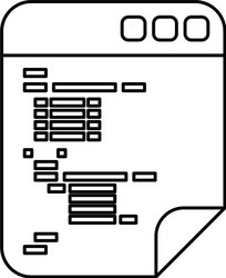 html programming code vector image