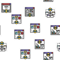 link building and optimization seamless vector image