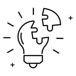 logical decision making problem solving icon vector image