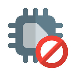 microchip with limited or controlled usage vector image