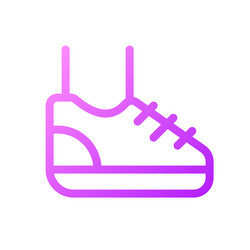 sneaker pixel perfect gradient linear ui icon vector image