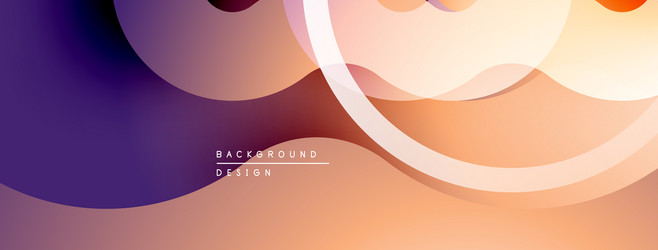abstract flowing shapes warm color palette vector image