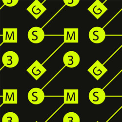 abstract system typography coded seamless pattern vector image