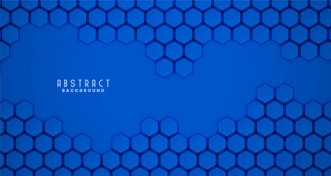 Blue hexagonal shape medical background concept Vector Image