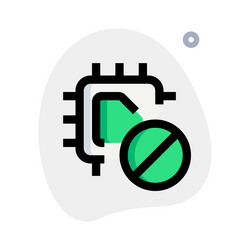 microchip with limited or controlled usage vector image