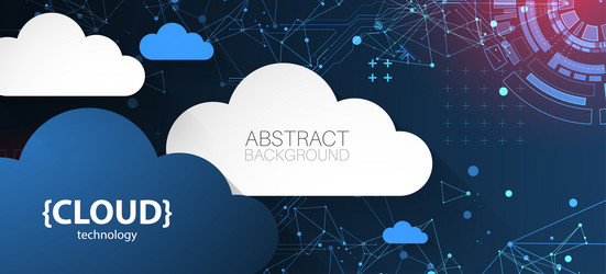 cloud computing concept abstract technology vector image