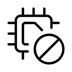 microchip with limited or controlled usage vector image