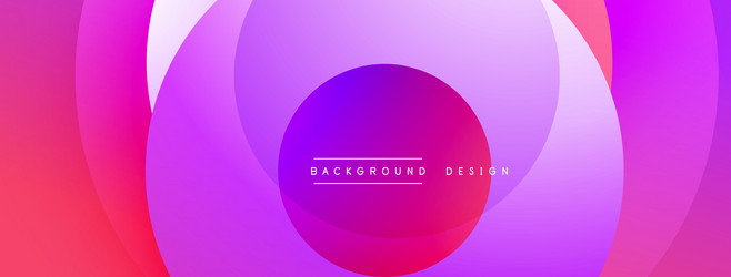 abstract colorful circles overlap creating vector image