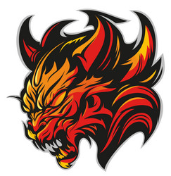 Devil head Royalty Free Vector Image - VectorStock