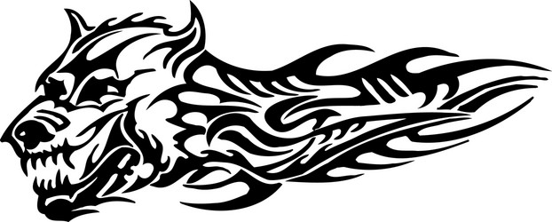 flaming animal Vector Image