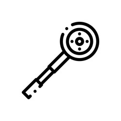 pipe icon thin linear style design isolated vector image