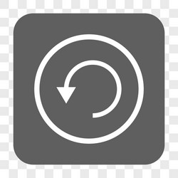 rotate ccw rounded square button vector image
