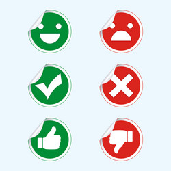 Thumbs Up Down Green Red Vector Images (over 350)