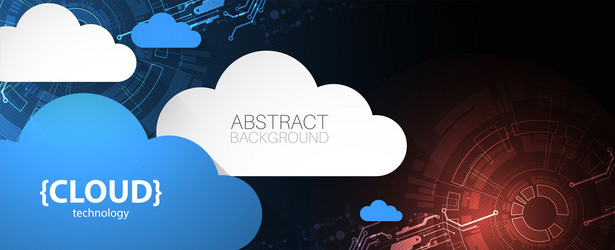 Cloud Computing Technology Abstract vector image