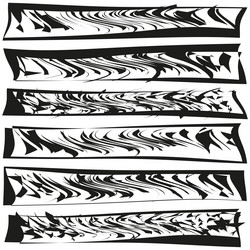 grunge stripe rows rough black pattern abstract vector image