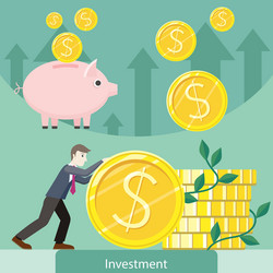 Investment concept flat style vector