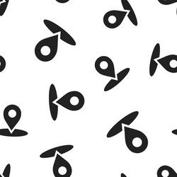 map pointer icon seamless pattern background vector image