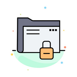 data folder password protection secure abstract vector image