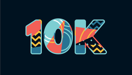 10k concept word art vector