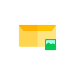 message icon design flat style image logo vector image