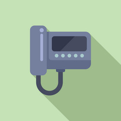 flat design intercom system on wall vector image