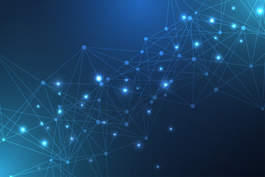 geometric abstract background with connected line vector image