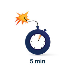 5 minute clock bomb vector