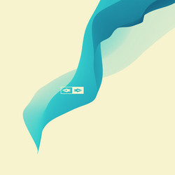 3d wavy background dynamic effect abstract vector image