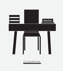 Class room design vector