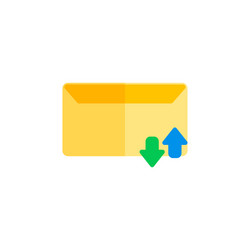 message icon design flat style statistic vector image