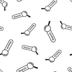 search bar ui icon seamless pattern background vector image