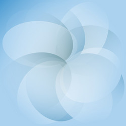 abstract blue transparent circles on background vector image