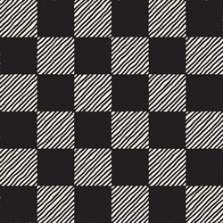 hand drawn seamless repeating pattern with checker vector image