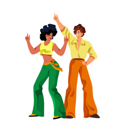 Retro abstract silhouettes Royalty Free Vector Image