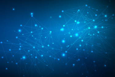 geometric abstract background with connected line vector image