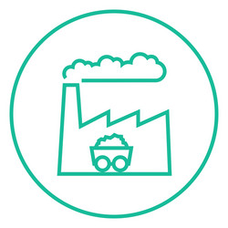 factory line icon vector