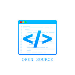 open source icon symbol design from vector image