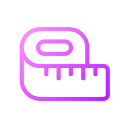 Tape line pixel perfect gradient linear ui icon vector