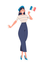 French person concept vector