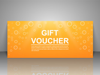 Gift voucher template vector