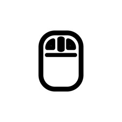 mouse icon design line style part 9 push all vector image