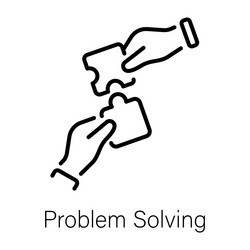 problem solving vector image