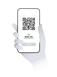 Scan qr code vector