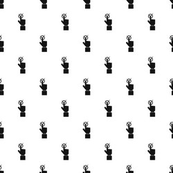 business graph at computer screen pattern vector image