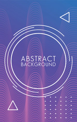 circular frame in colorful abstract background vector image