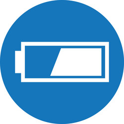 control panel button menu icon vector image