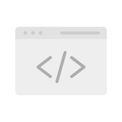 programming icon image vector image