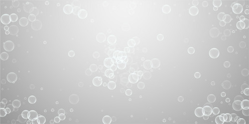 random soap bubbles abstract background blowing b vector image