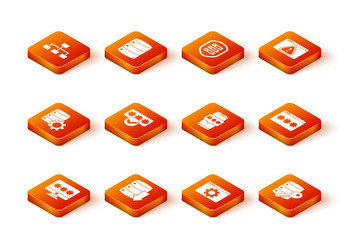 set monitor with password server data web hosting vector image